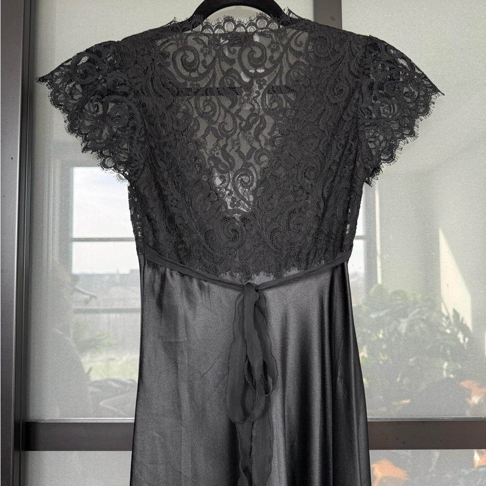 Christian Dior black satin nightgown - Picture 11 of 12